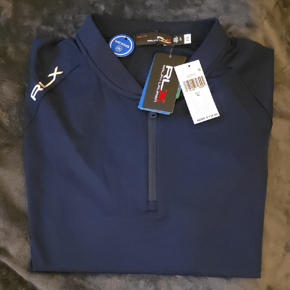 RLX Ralph Lauren Navy Polo Shirt